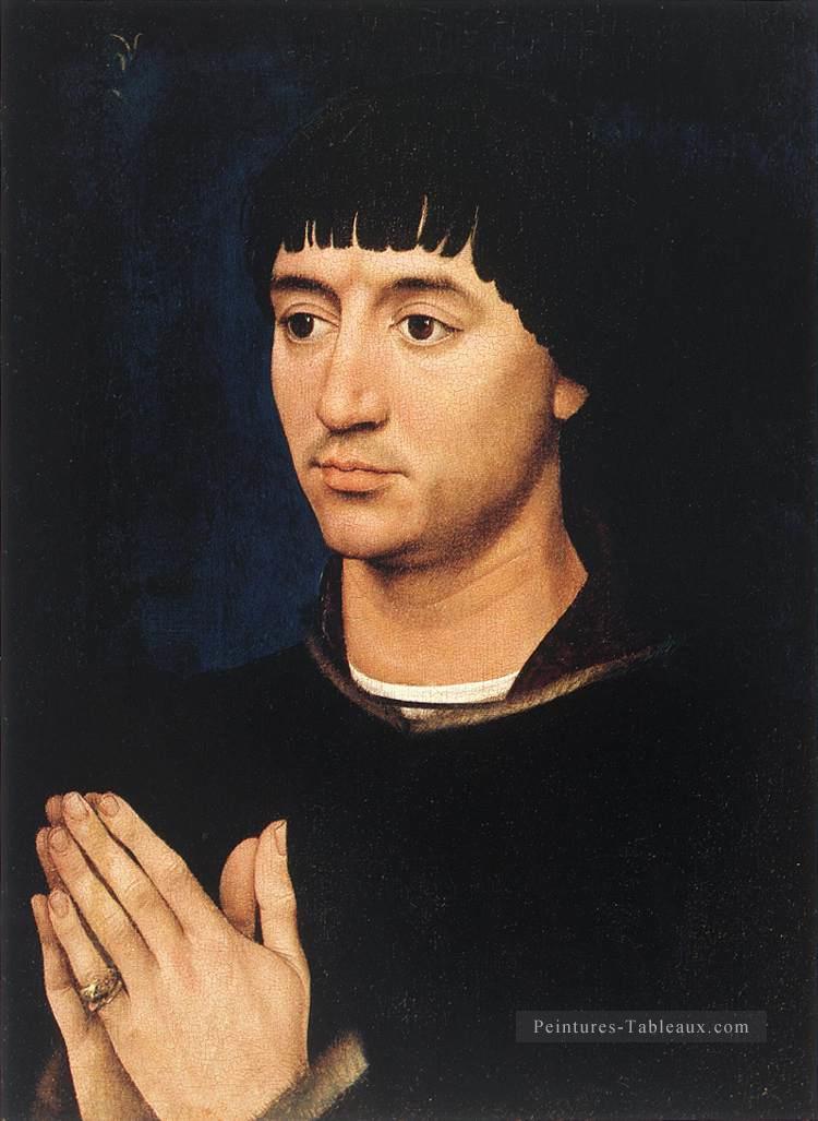 Portrait de Diptyque de Jean de Gros ailier droit Rogier van der Weyden Peintures à l'huile